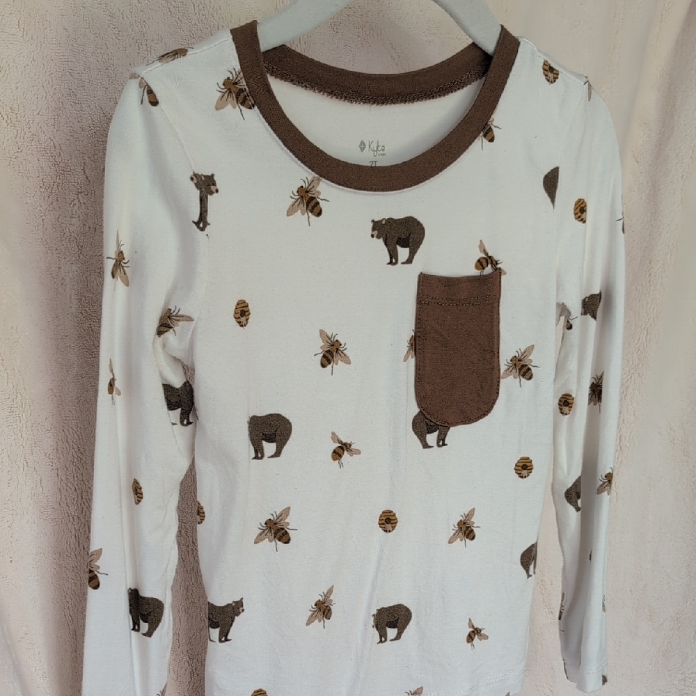 Kyte BABY Honey Bear 2T Long Sleeve Toddler Tee
